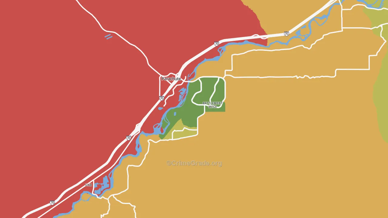 81635, CO Map of Drug-Related Crime Rates