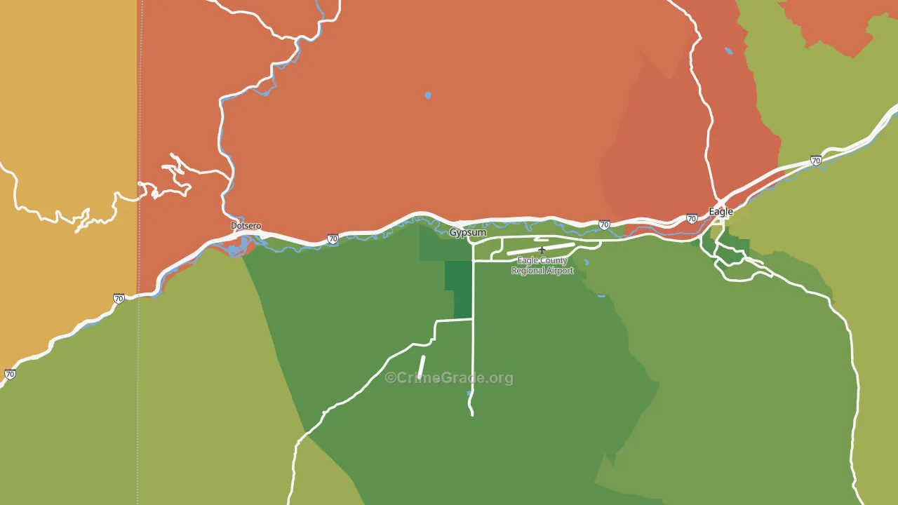 81637, CO Map of Drug-Related Crime Rates