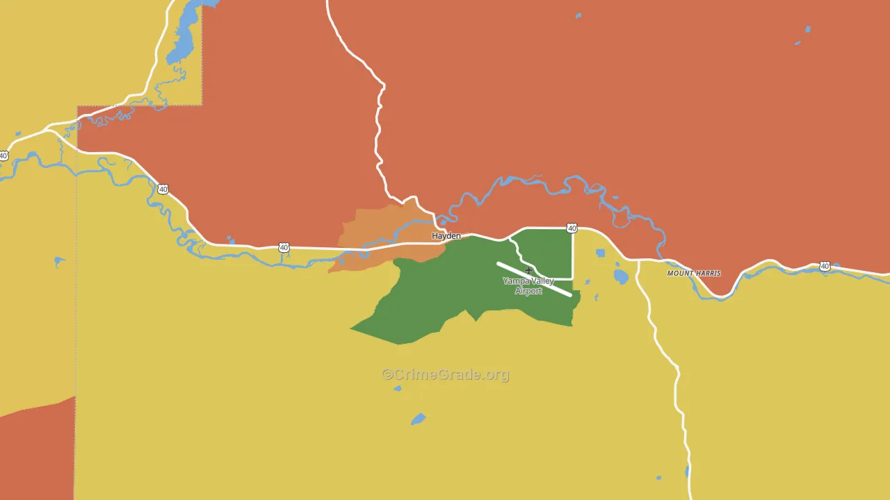 81639, CO Map of Drug-Related Crime Rates