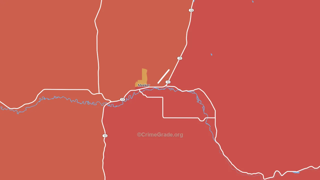 81641, CO Map of Drug-Related Crime Rates