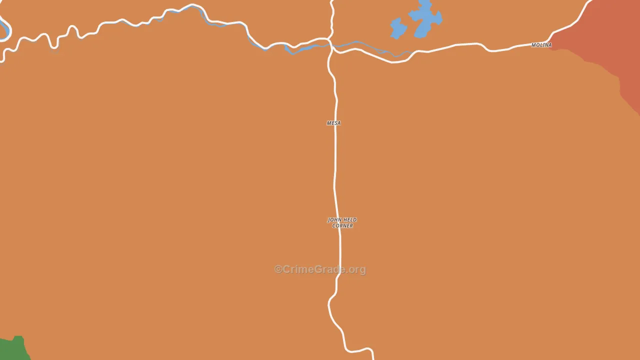 81643, CO Map of Drug-Related Crime Rates