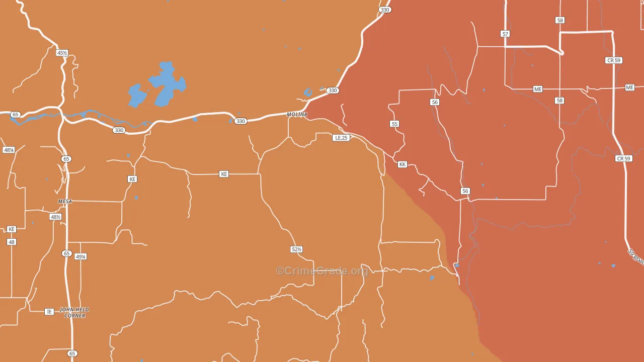 81646, CO Map of Drug-Related Crime Rates