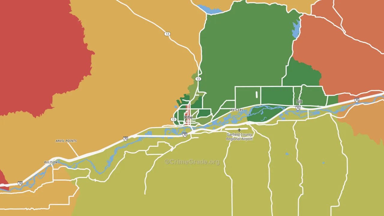 81650, CO Map of Drug-Related Crime Rates