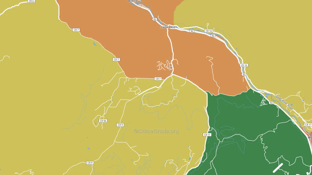 81654, CO Map of Drug-Related Crime Rates