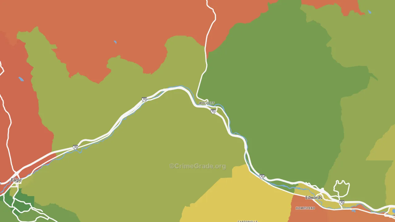 81655, CO Map of Drug-Related Crime Rates