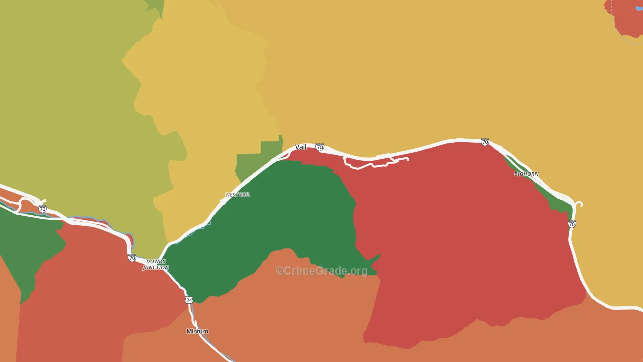 81657, CO Map of Drug-Related Crime Rates