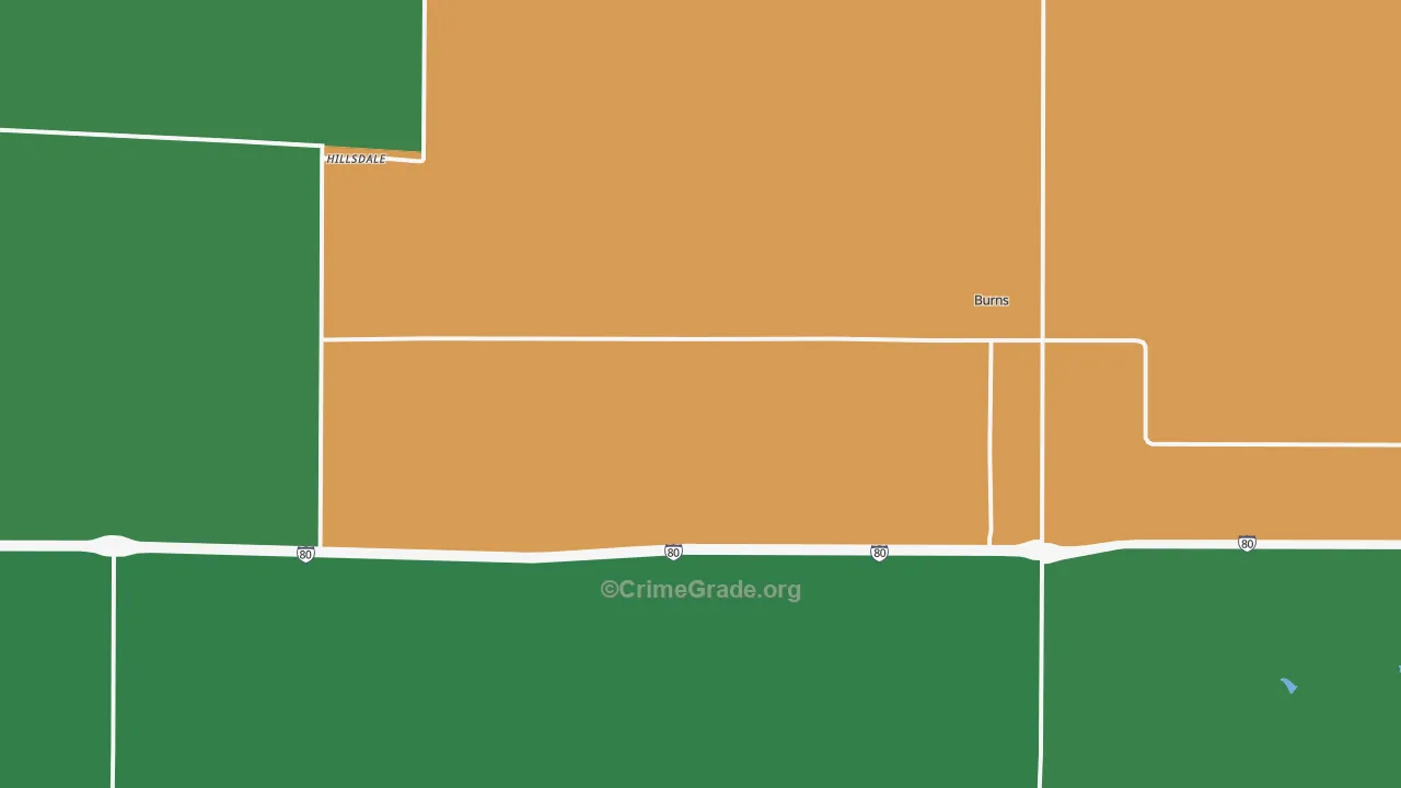 82053, WY Map of Drug-Related Crime Rates