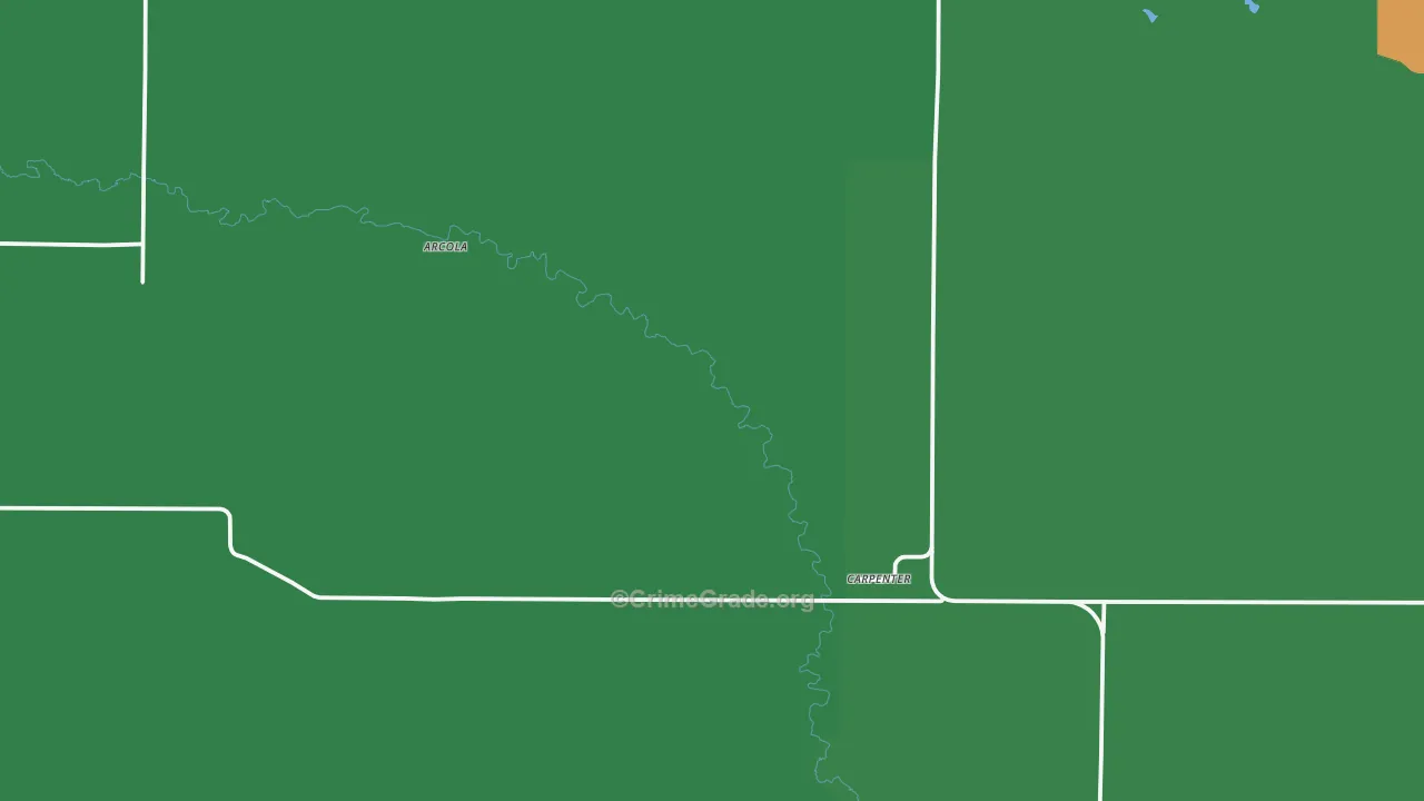 82054, WY Map of Drug-Related Crime Rates