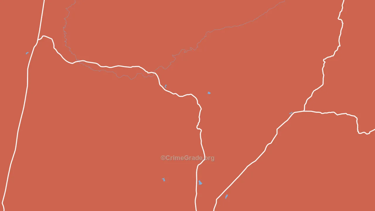 82058, WY Map of Drug-Related Crime Rates