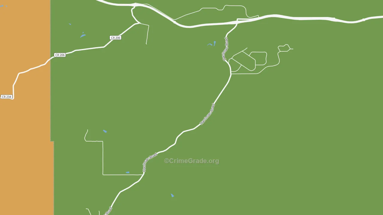 82059, WY Map of Drug-Related Crime Rates