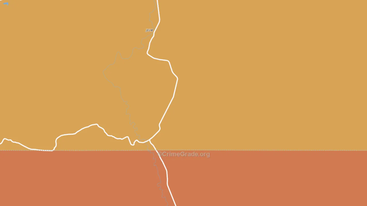 82063, WY Map of Drug-Related Crime Rates