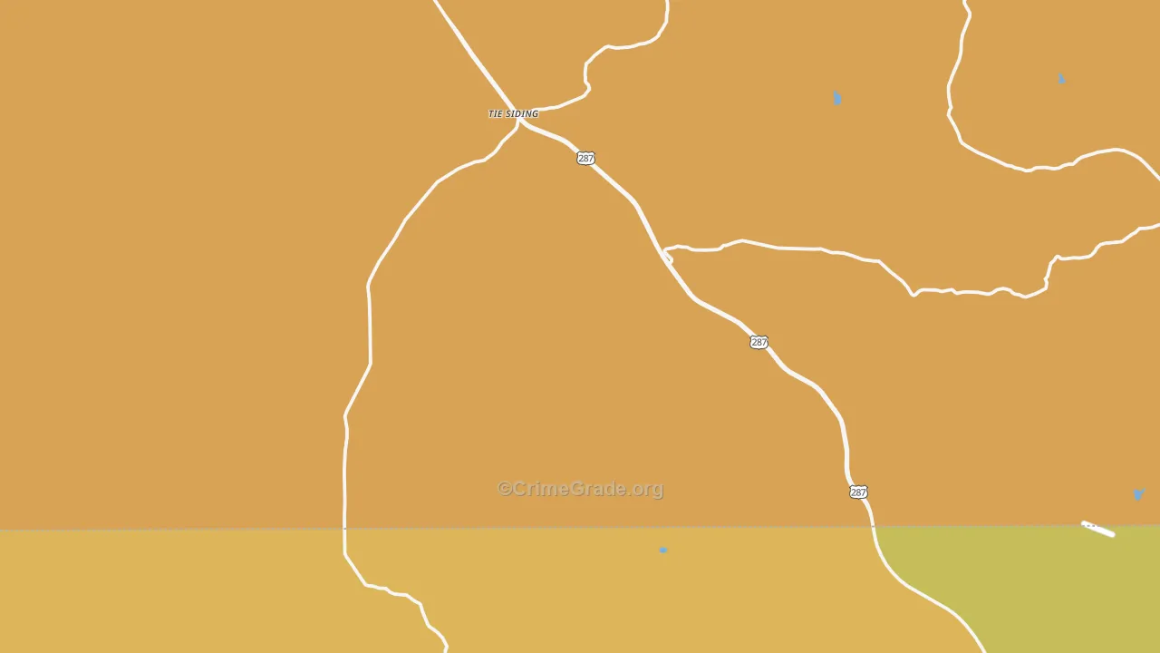 82084, WY Map of Drug-Related Crime Rates
