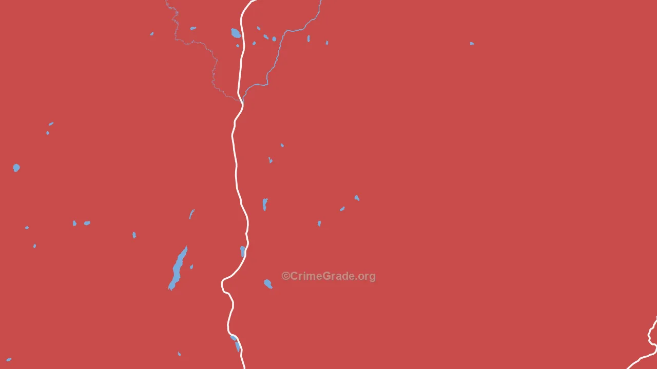 82190, WY Map of Drug-Related Crime Rates