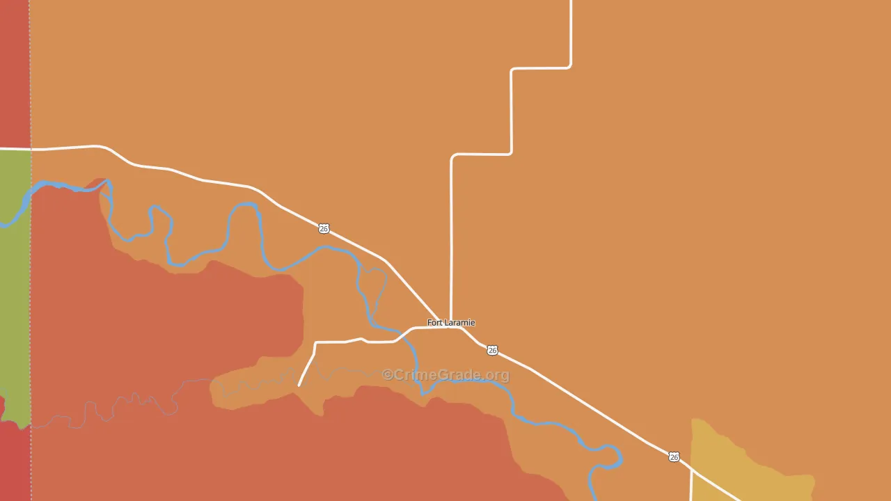 82212, WY Map of Drug-Related Crime Rates