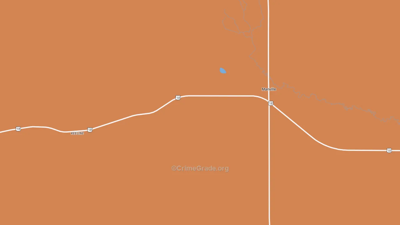 82227, WY Map of Drug-Related Crime Rates