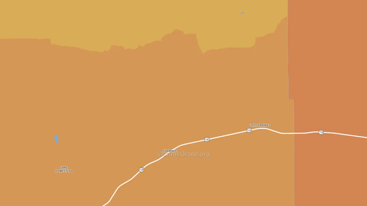 82229, WY Map of Drug-Related Crime Rates