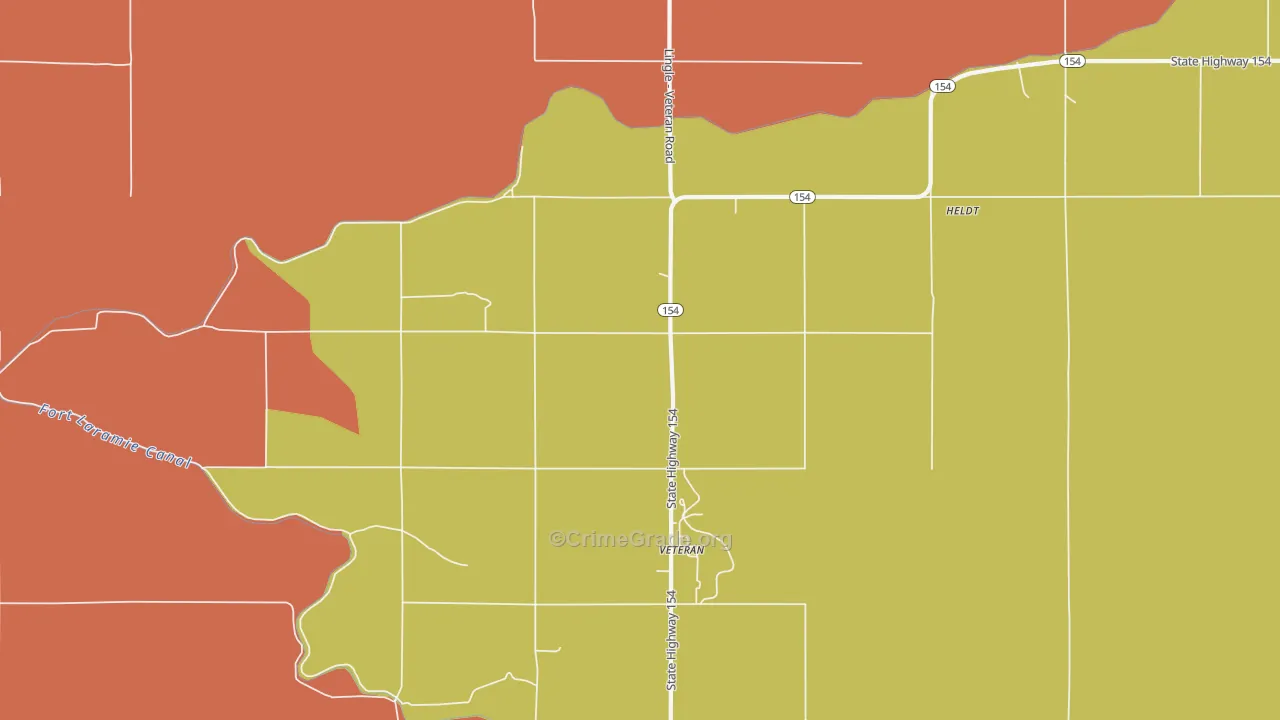 82243, WY Map of Drug-Related Crime Rates