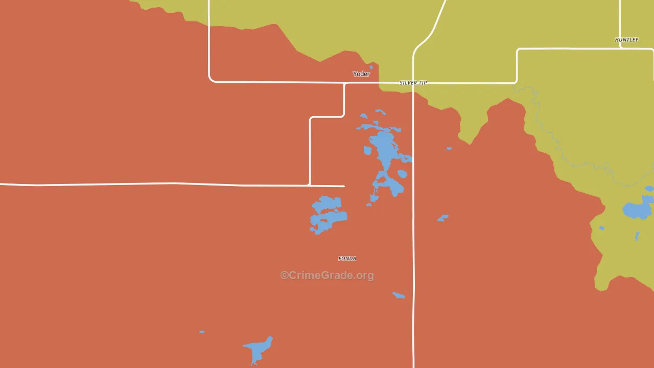 82244, WY Map of Drug-Related Crime Rates