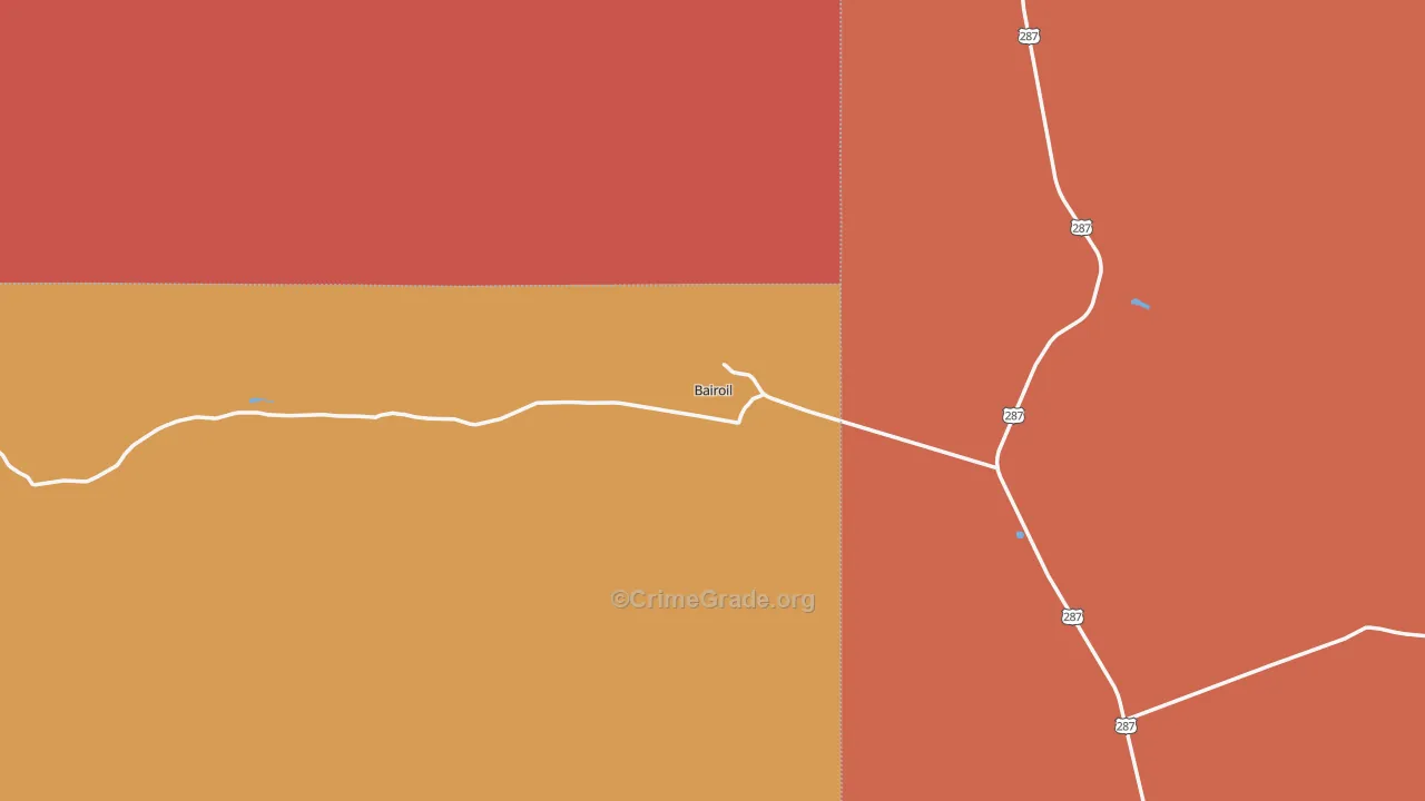 82322, WY Map of Drug-Related Crime Rates