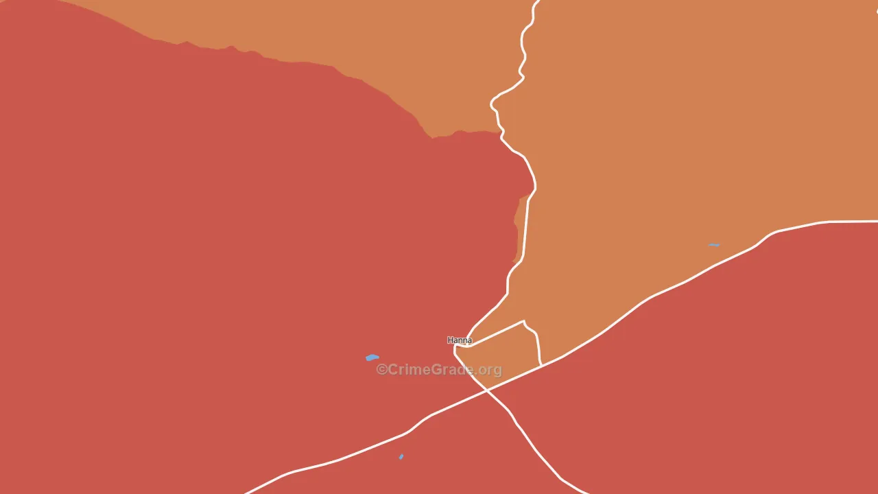 82327, WY Map of Drug-Related Crime Rates