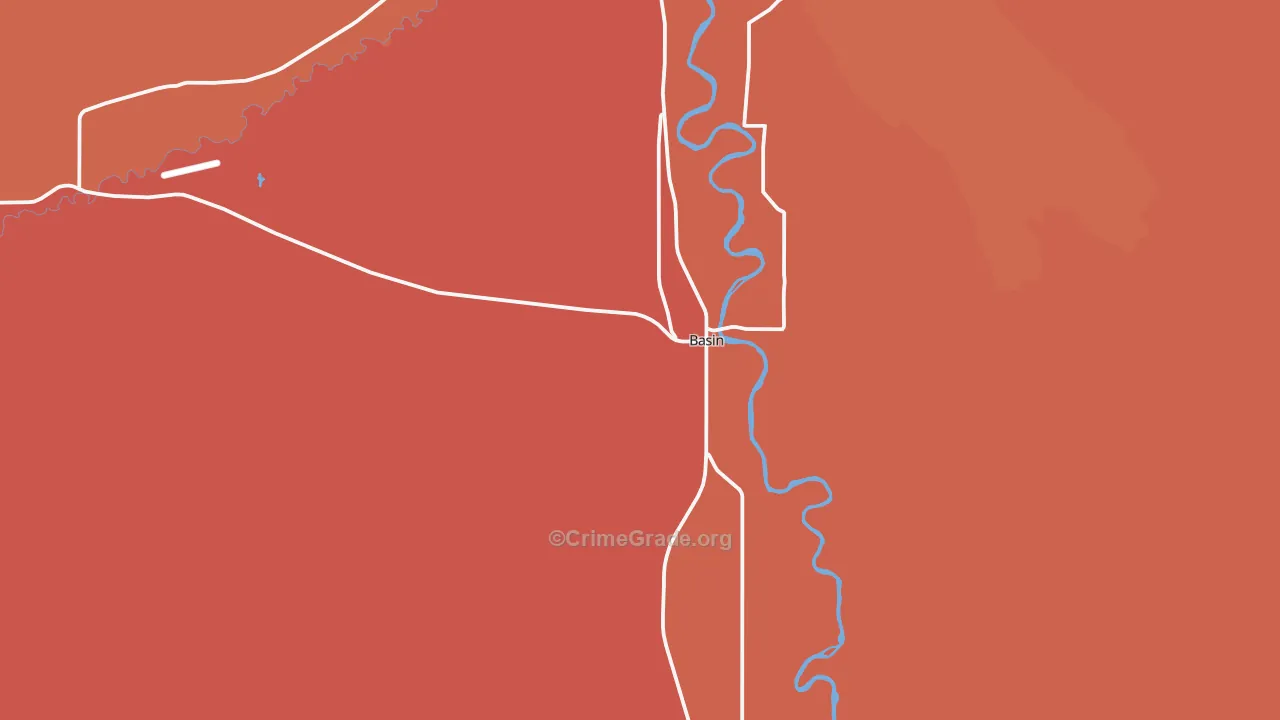 82410, WY Map of Drug-Related Crime Rates