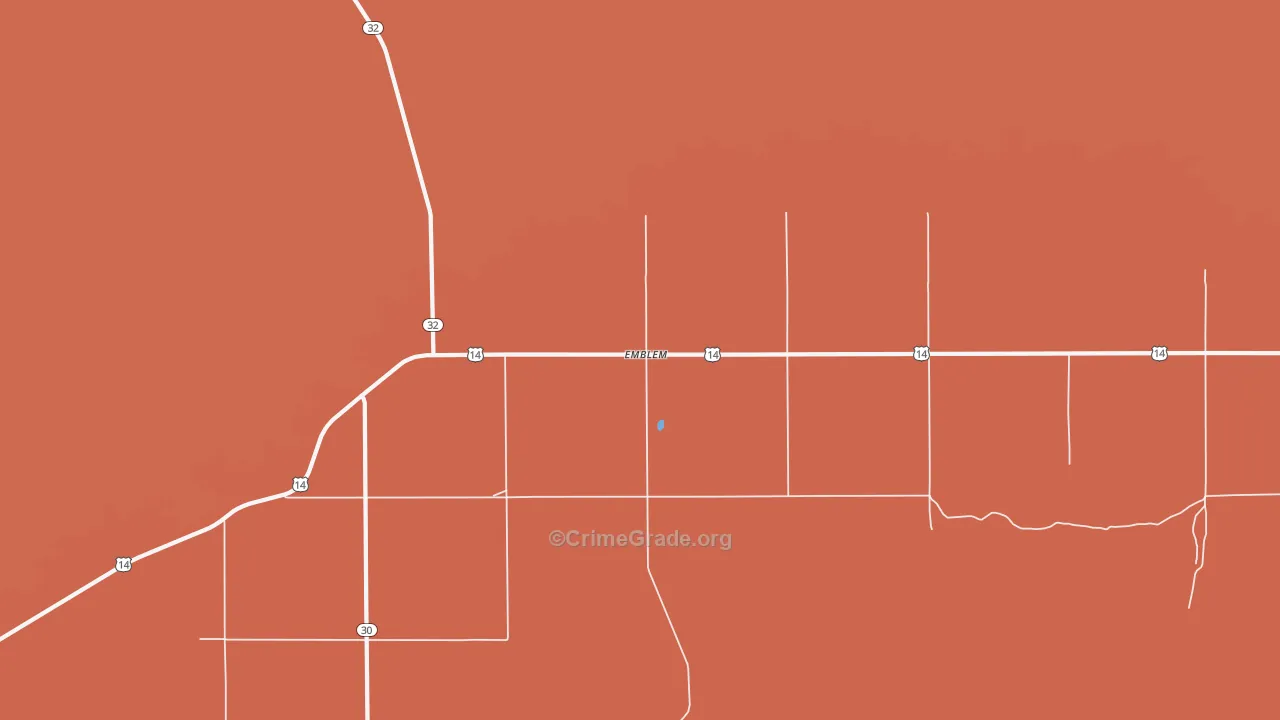 82422, WY Map of Drug-Related Crime Rates