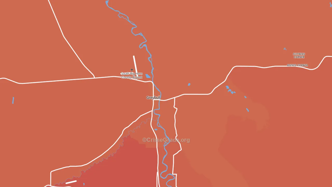 82426, WY Map of Drug-Related Crime Rates