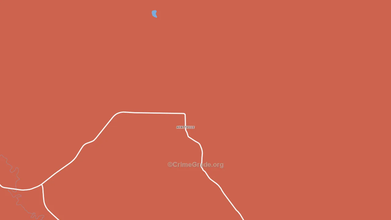82428, WY Map of Drug-Related Crime Rates