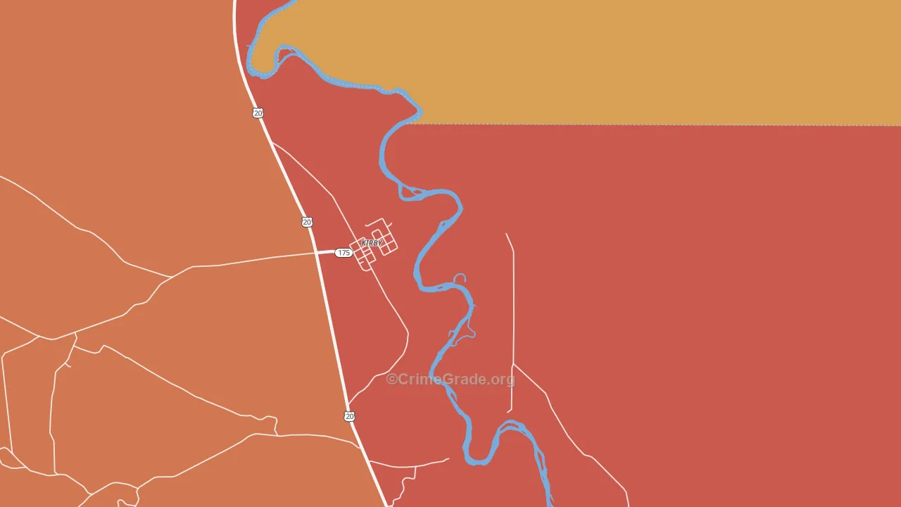 82430, WY Map of Drug-Related Crime Rates