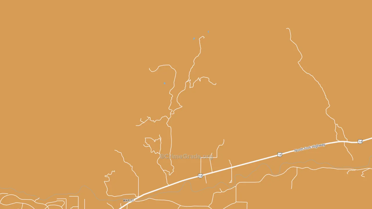 82450, WY Map of Drug-Related Crime Rates