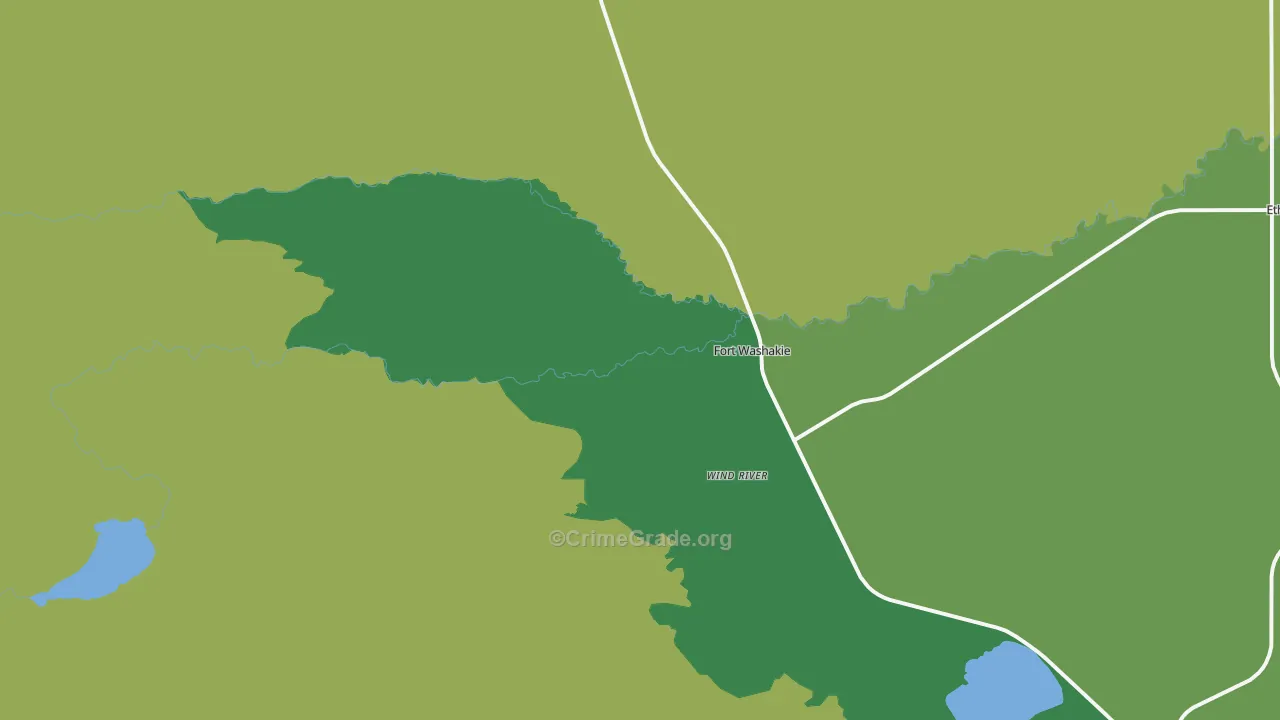 82514, WY Map of Drug-Related Crime Rates