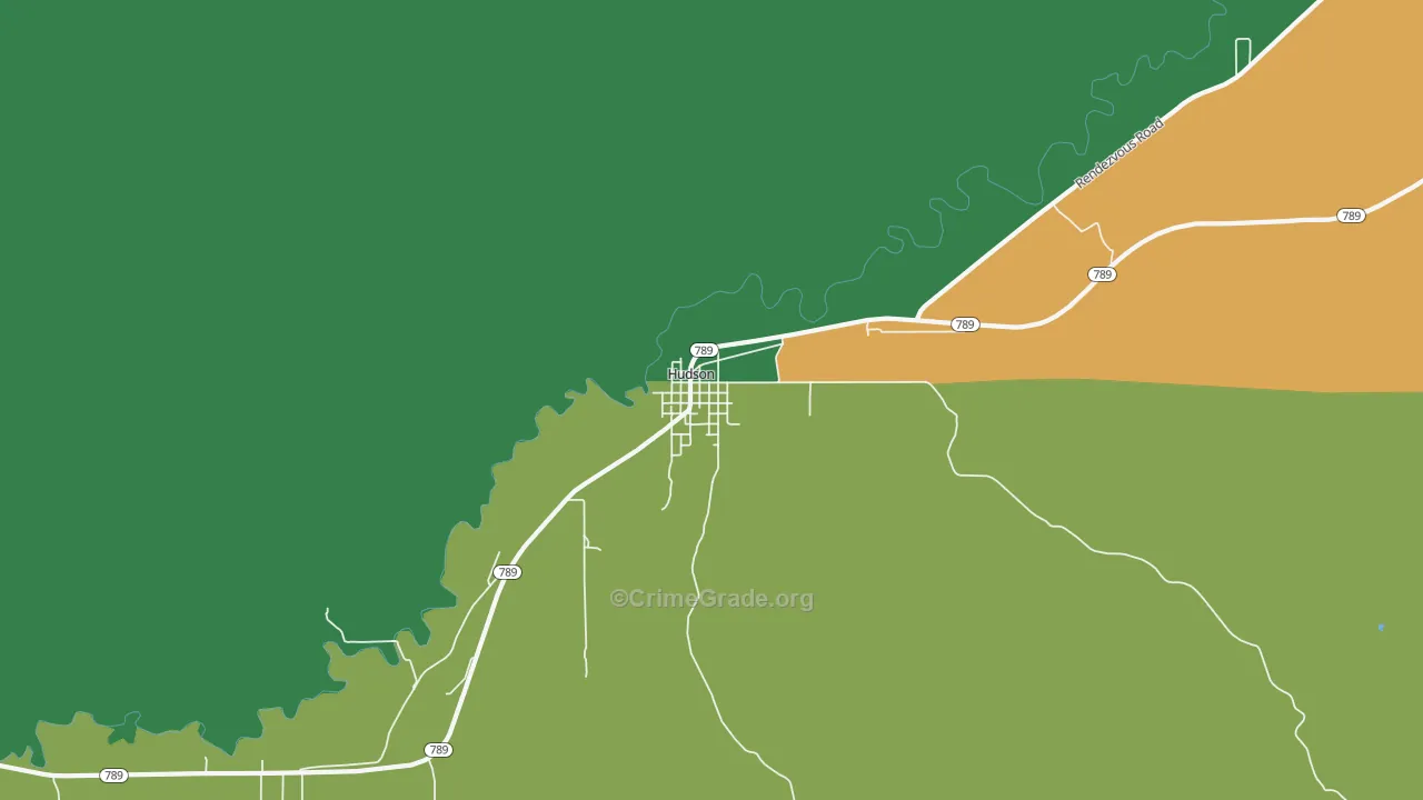 82515, WY Map of Drug-Related Crime Rates