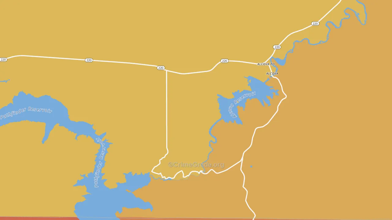82620, WY Map of Drug-Related Crime Rates