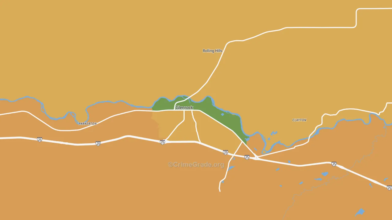 82637, WY Map of Drug-Related Crime Rates