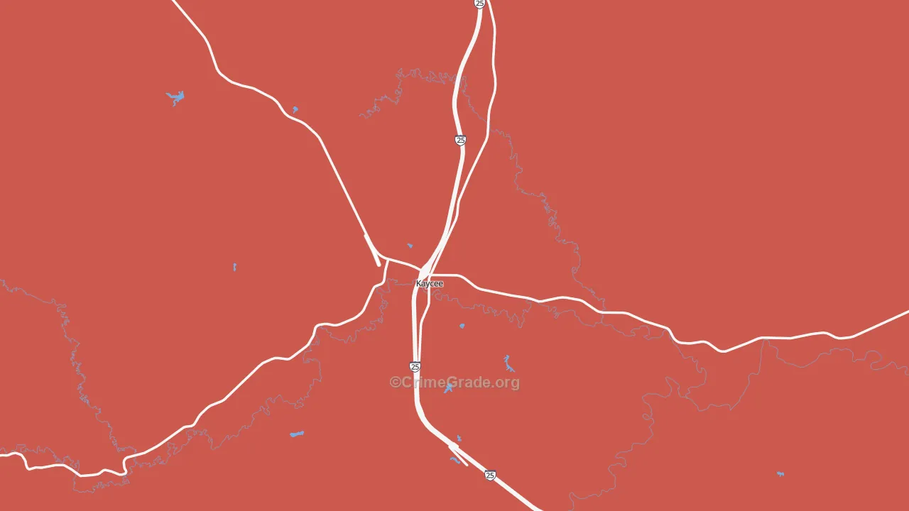 82639, WY Map of Drug-Related Crime Rates
