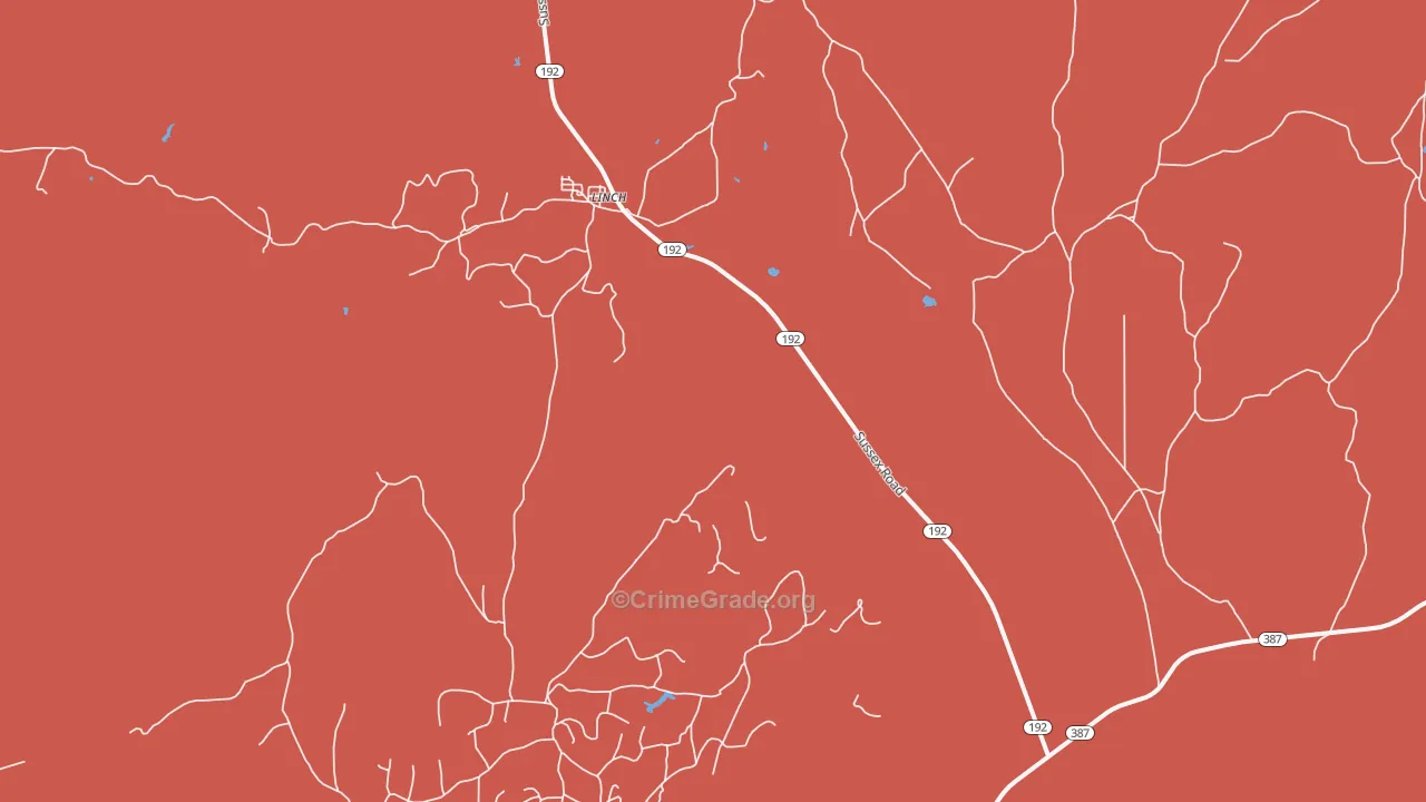 82640, WY Map of Drug-Related Crime Rates