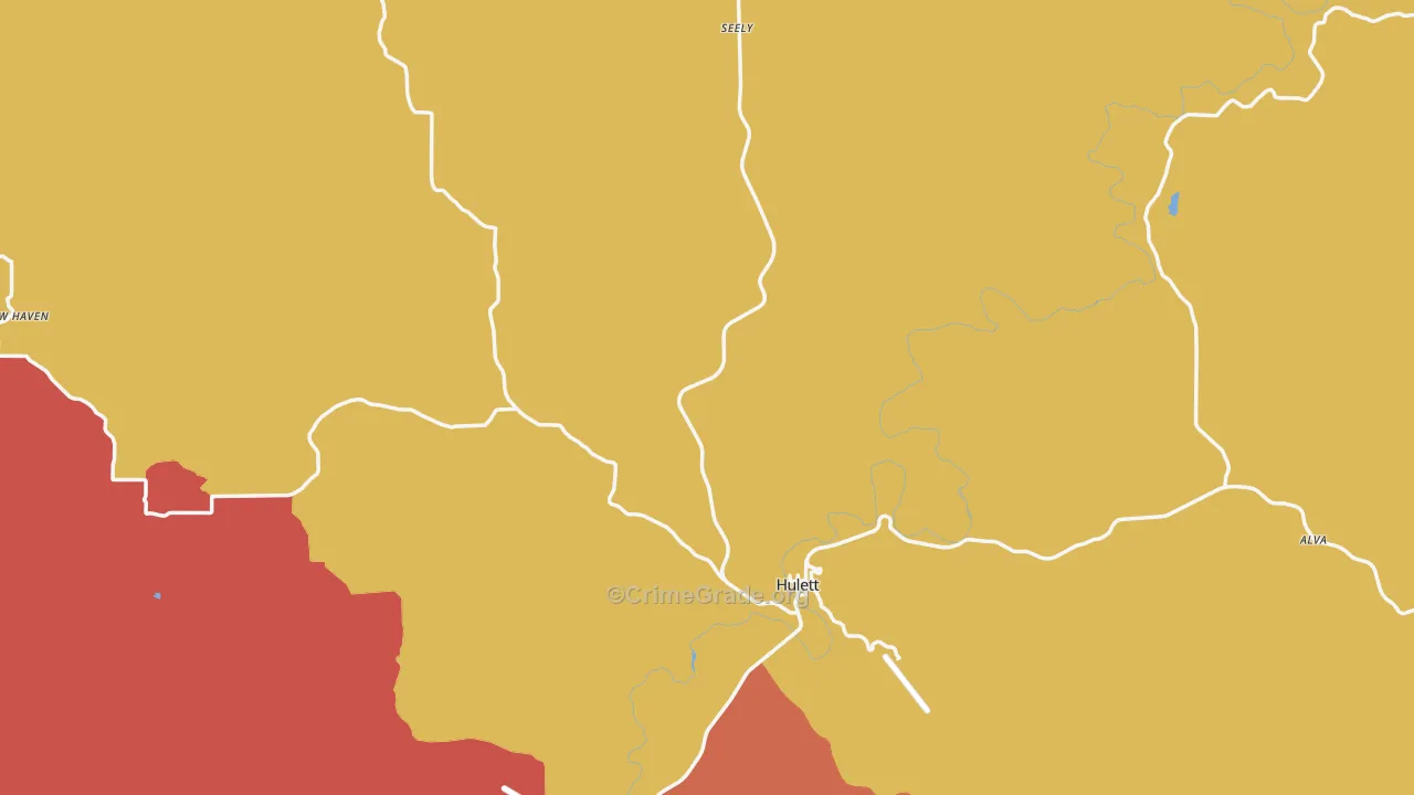 82720, WY Map of Drug-Related Crime Rates