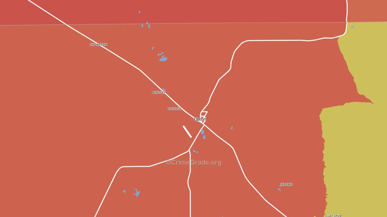82730, WY Map of Drug-Related Crime Rates