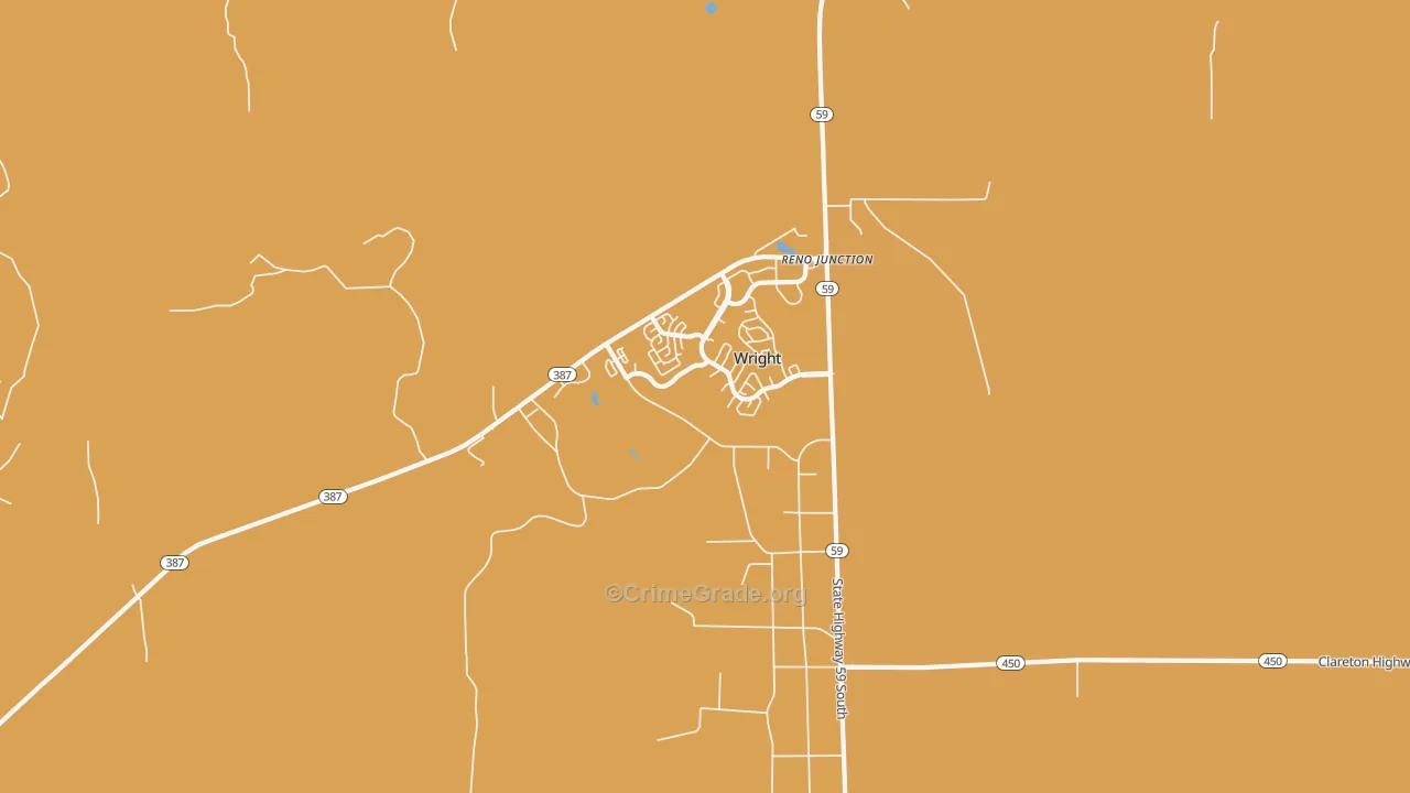 82732, WY Map of Drug-Related Crime Rates