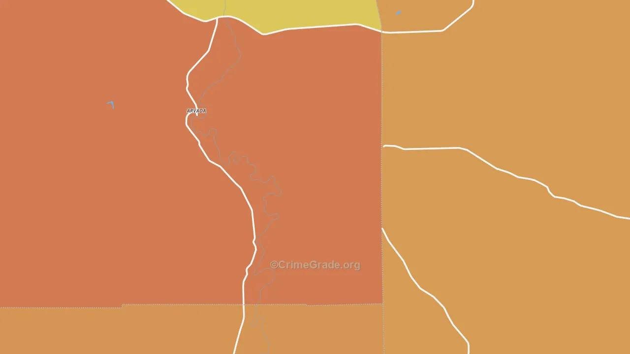 82831, WY Map of Drug-Related Crime Rates