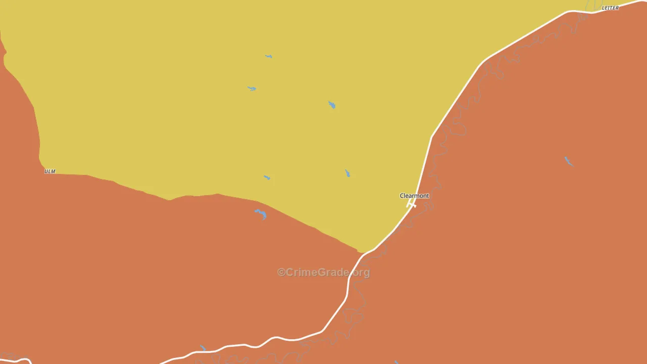 82835, WY Map of Drug-Related Crime Rates