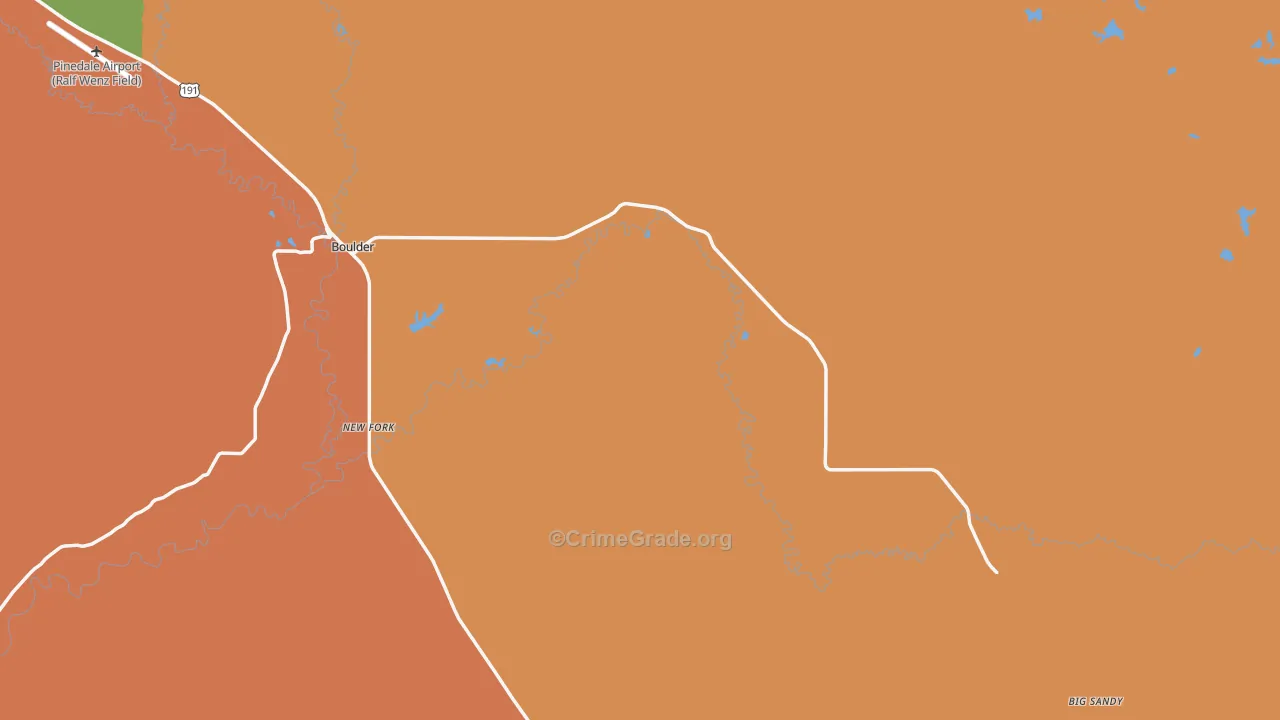 82923, WY Map of Drug-Related Crime Rates