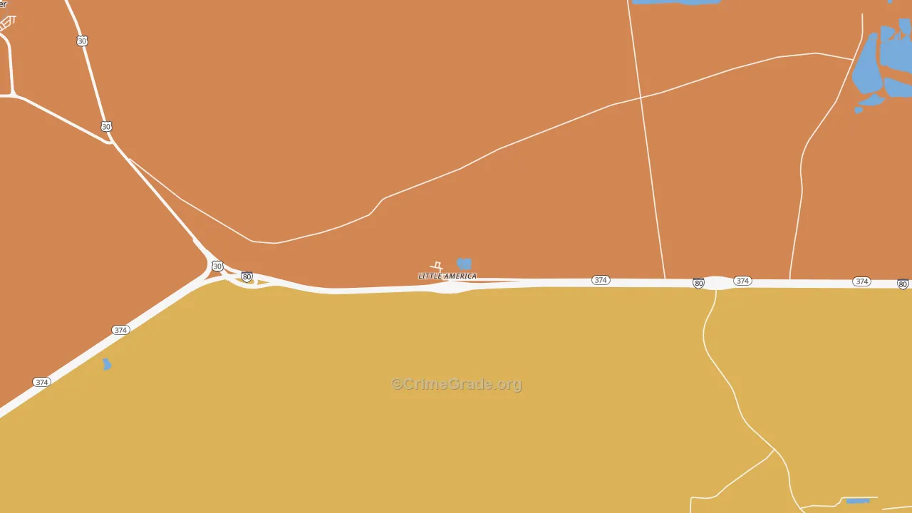 82929, WY Map of Drug-Related Crime Rates