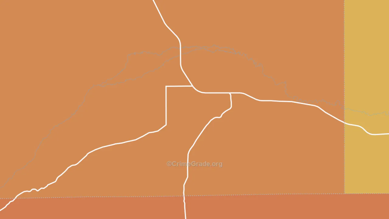 82936, WY Map of Drug-Related Crime Rates
