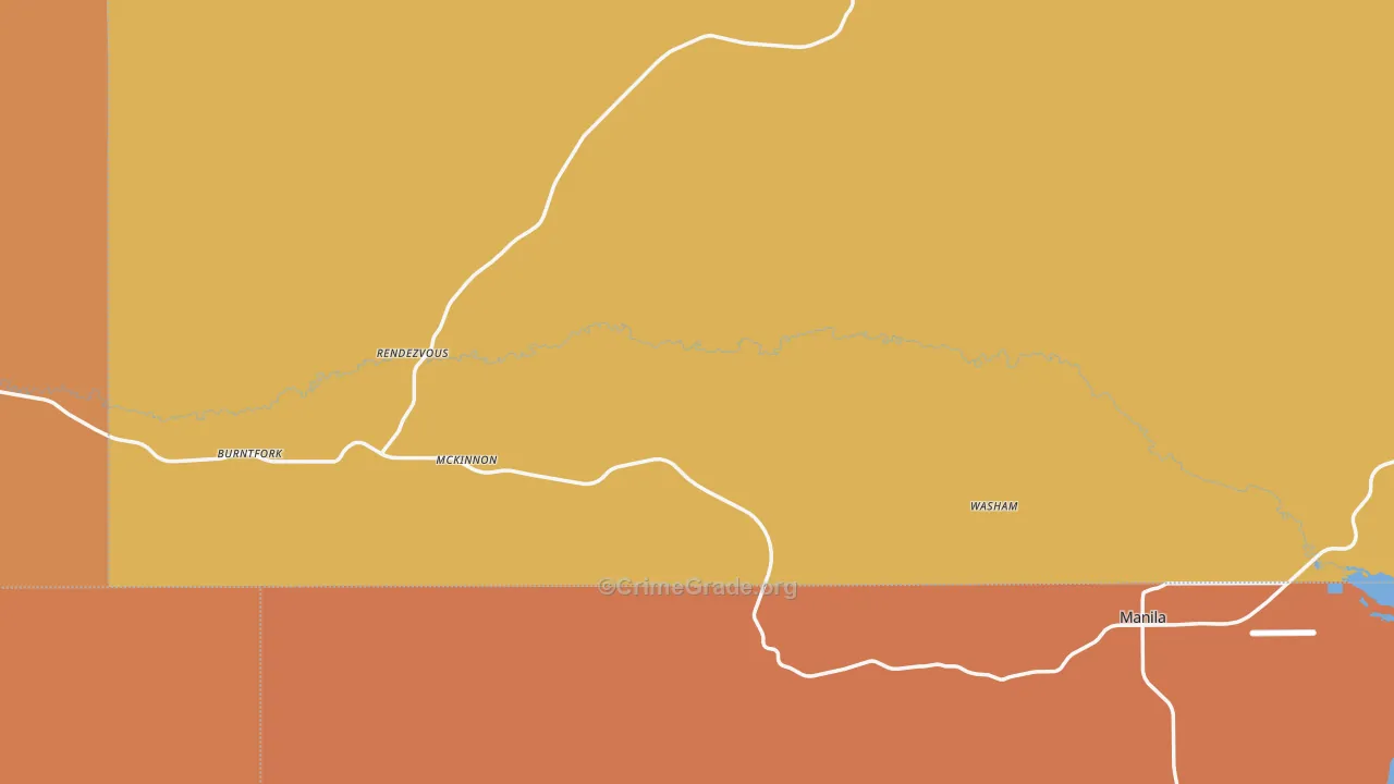 82938, WY Map of Drug-Related Crime Rates
