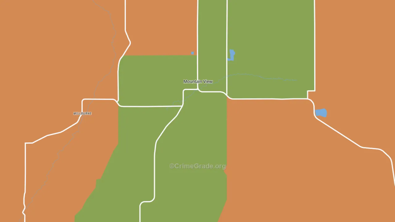 82939, WY Map of Drug-Related Crime Rates