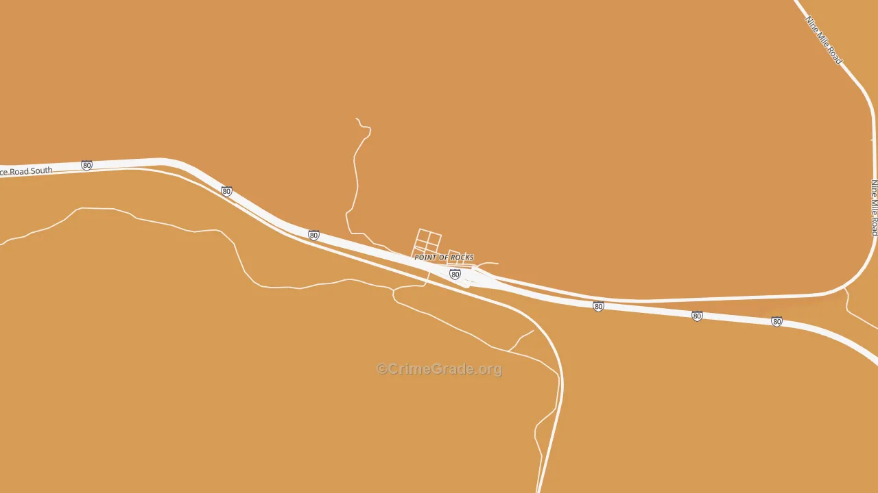 82942, WY Map of Drug-Related Crime Rates