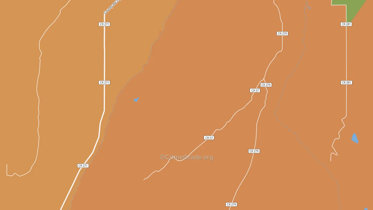 82944, WY Map of Drug-Related Crime Rates