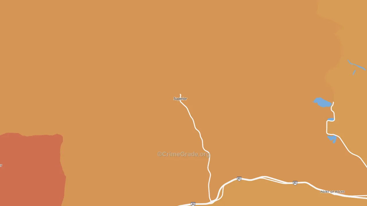 82945, WY Map of Drug-Related Crime Rates
