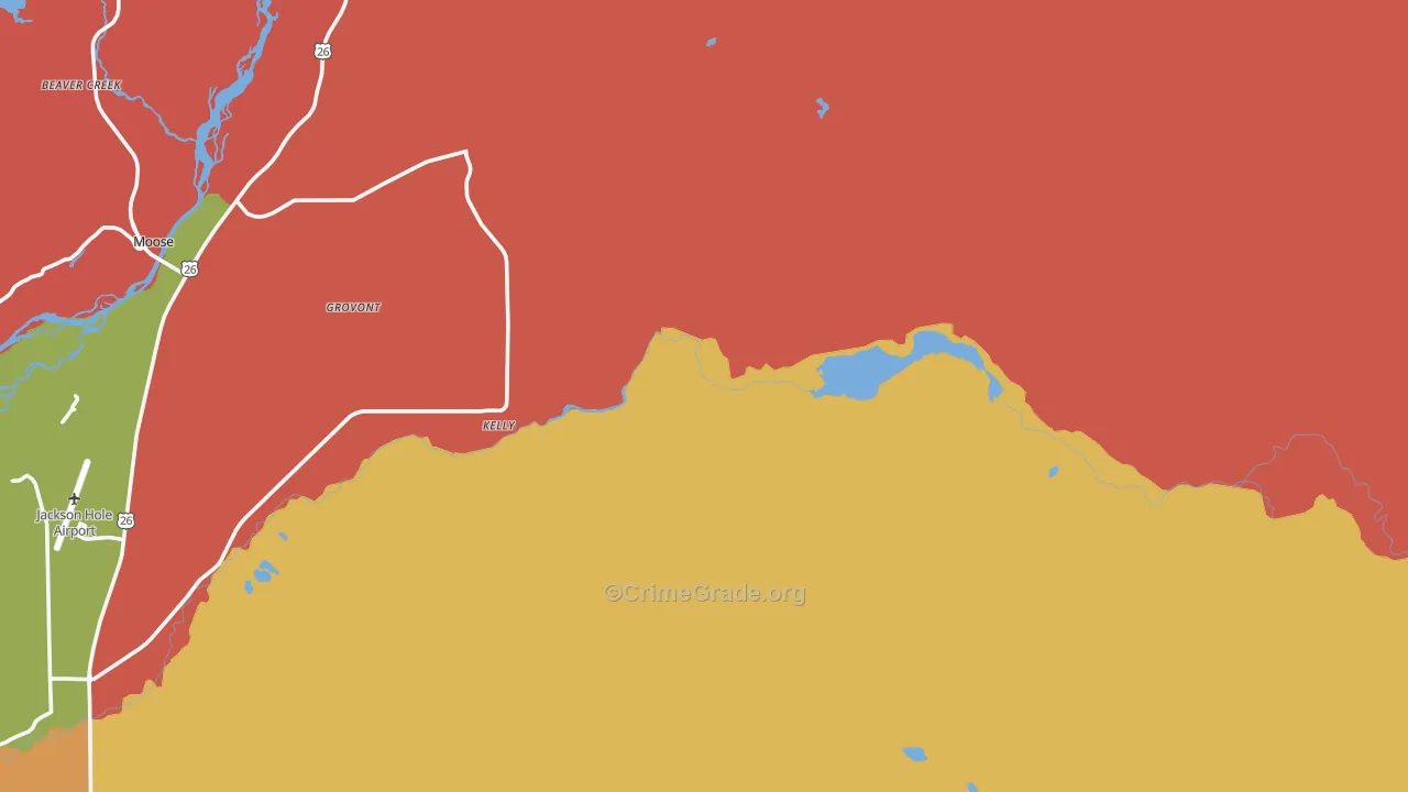 83011, WY Map of Drug-Related Crime Rates